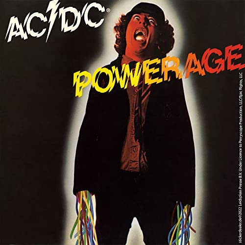 AC/DC Aufkleber Powerage Album Cover Sticker Hardrock Metal Heavy ca. 10x10 cm