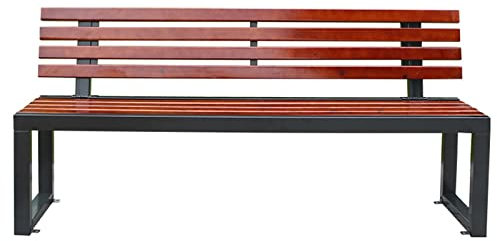 Outdoor Garden Bench Park Bench, Patio Furniture Bench Chair with Cast Iron and Hardwood Structure, Weather Proof Porch Loveseat, Perfect for Backyard, Deck, Lawn, Poolside ( Color : Length , Size : 1