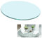 SAGIDAR Mesa Comedor Redonda, Superficie Redonda De Mesa De Cristal, para Mesa De Comedor De Cristal, Cristal Transparente Alto Brillo, Vidrio Pulido Plana 38CM 50CM 60CM 88CM 100CM