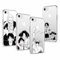 PBNDJVG 4 Piezas Transparente Funda para Apple iPhone 6/6s 4.7 Pulgada, Anime con One Piece Luffy Zoro Gear 5 Nika Patrón Diseño Carcasa Antichoque Protecciones para Las Lentes Suave TPU Case Fundas