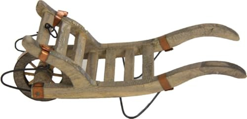 FADEDA Schubkarre mit Kupferblech/Höhe:8 cm/handbemalt/detailgetreue Krippen Figuren - Weihnachten Tisch Dekoration Krippe Zubehör