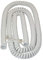 EXTRA LONG Coiled Curly Telephone Handset Cord (25 Foot / 7.6m) RJ10 4P4C (WHITE)