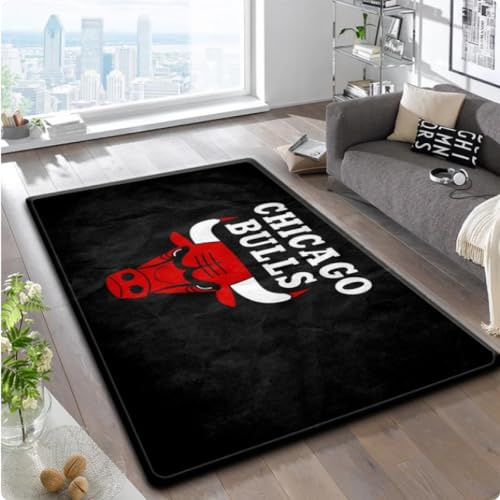 NBA-Basketball-Teppich, Wohnzimmer, Schlafzimmer, Küche, dekorative 3D-Bedruckte Teppiche, Fußmatte 120 * 160cm