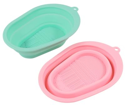 FOMIYES Lot De 3 De Nettoyage Pour Pinceaux De Maquillage 5 En 1 En Silicone Faciles À Utiliser 2 Pièces X 3