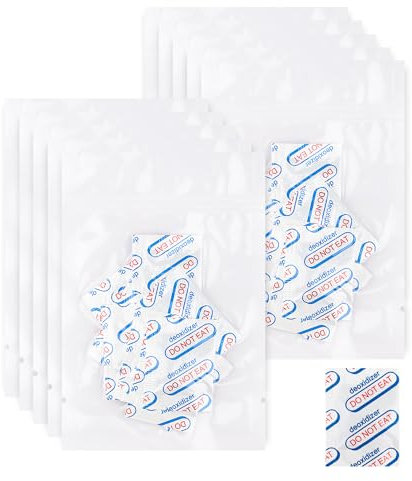 100Packs 100CC Oxygen Absorbers, Food Grade Oxygen Absorbers for Long Term Food Storage, Food Preserving Dehydrating Food Storage in Vacuum Mylar Bags and Jars