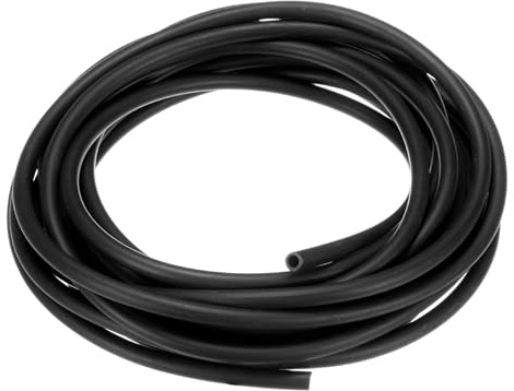 M METERXITY Lubricating Rubber Hose 4mm ID 6mm OD 16.4FT, Black | Rubber Tubing Pipe, for Irrigation, Garden, Outdoor and Small Equipment Use