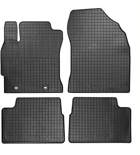 edecor Gummifussmatten Automatten Gummimatten Gummi Fußmatten Satz Set für Toyota Auris II Hybrid Bj. 2012-2018