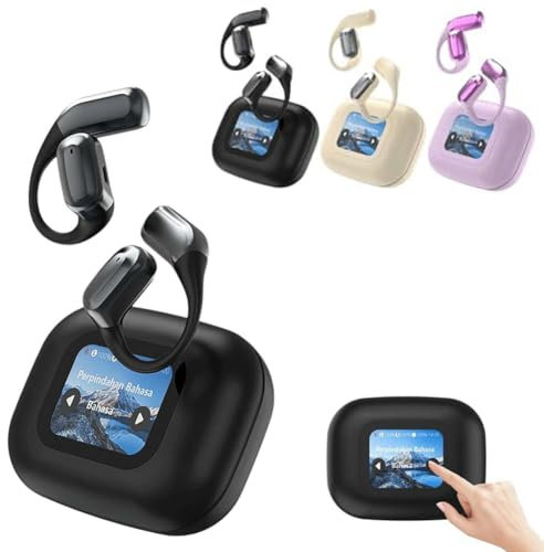 Xp2 Over Ear Buds, Xp2 Earbuds, Over The Ear Earbuds Xp2,Wireless Open Ear Bluetooth Earbuds, True Wireless Open Ear Earbuds Bluetooth 5.4,Touch Screen Display,LED Display