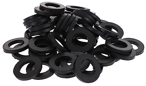 Kisangel Lot De 100 Rondelles D'étanchéité En Caoutchouc De 1 2 M Pour Tuyau D'arrosage Robinet Réparation De Voiture Et De Véhicule