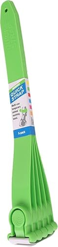 Kerbl Fesselbänder Quick Strap Shoof – 5 Stück Grün (Maße 34 x 3 cm, Gewicht 0,22 kg, Fellpflege) 20192