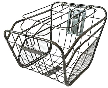 predolo Panier de vélo électrique Avant et arrière, Panier de Rangement pour vélo, léger, Portable, Facile à Assembler, Porte-Bagages pour la Conduite