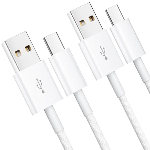 USB C Kabel [2Stück1.8M] USB C Ladekabel Geflochten USB auf USB C Kabel | USB Typ C Kabel Kompatibel Mit iPhone 17/16/15,Samsung Galaxy S25/S24/S23, Google, Huawei, Xiaomi, Sony,Handy Typ-C Ladekabel