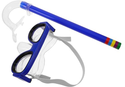Yardwe Kit de Plongée pour Garçon et Filles 1 Lot Bleu en Silicone et PS