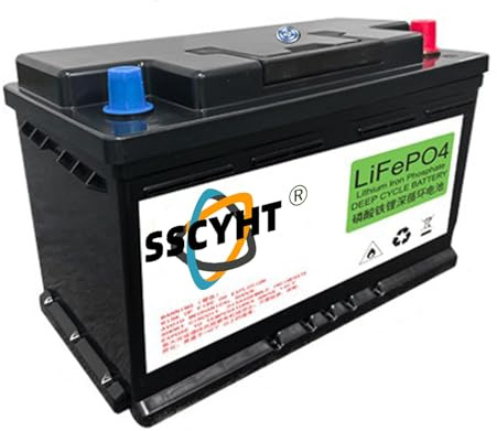 SSCYHT 25.6V40Ah, 25.6V Lithium Battery 24V 255Ah 150Ah 100Ah 40Ah LiFePO4 Battery 100A BMS 3000+ Deep Cycle for Golf Cart Trolling Motor RV Solar Home Power