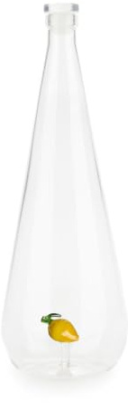 Balvi Bouteille Botanical Lemon Couleur jaune Faite à la main en borosilicate Verre 1 L