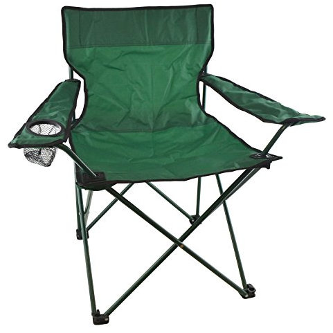 AB Tools Camping Chair Folding Lounger Cup Holder Canvas Garden Outdoor Festival CMP28