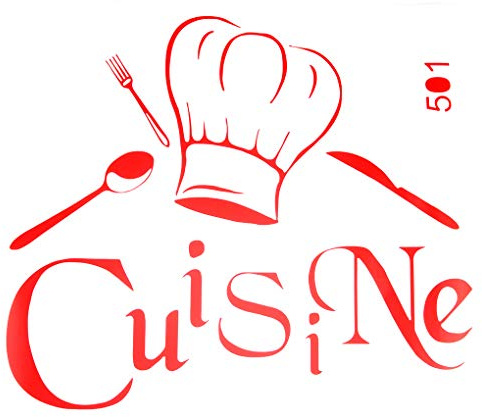 Provide the best Cuisine Décoration Stickers muraux Stickers Cuisine du Chef français de Mur de Vinyle Autocollants Papier Peint Sticker Mural Autocollant Mural