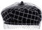MEGAUK Damen Barett Französische Mütze Mädchen Wollmütze Beanie Maler Kappe Prinzessinhut Fraumütze Baske Baskenmütze Beret Cap Frühling Herbst Winter Hut (Mode Schwarz)