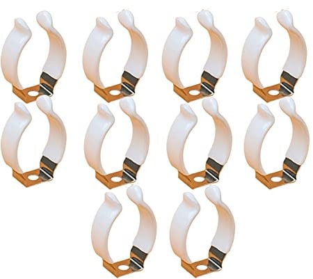 Tipo di Tubo Morsetto U, 10 Pezzi Acciaio Inossidabile U Tubo, Morsetti per Tubi, Clip per Tubi in Acciaio Inossidabile, Utilizzato per Fissare Tubi Interni ed Esterni, Tubo Dell'acqua