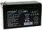 Powery Powery Batería de Gel 12V 7,2Ah
