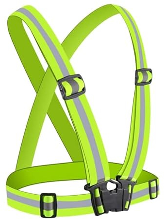 AUTOZOCO Chaleco de seguridad reflectante Chaleco de seguridad reflectante, Chaleco de Trabajo Ajustable de Alta Visibilidad, Chaleco reflectante deportivo, Ropa trabajo reflectante, cierre POM