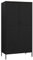 vidaXL Kleiderschrank Garderobenschrank Dielenschrank Schlafzimmerschrank Stahlschrank Lagerschrank Mehrzweckschrank Schrank Schwarz 90x50x180cm Stahl