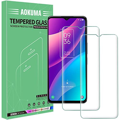 AOKUMA [2 Pezzi Pellicola Vetro Temperato per TCL 30 SE Pellicola Protezione,Durezza 9H,Antiurto Antigraffio e Anti-impronta