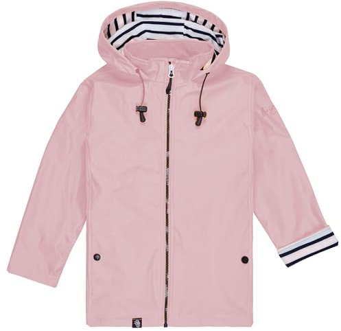 Breizh Ocean - Ciré imperméable enfant LANNION, intérieur jersey rayé avec col montant - Mixte, garçon ou fille - du 1 an au 14 ans