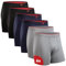 DANISH ENDURANCE 6er Pack Bambus Boxershorts Herren, Unterhosen Herren mit oder ohne Eingriff, Mehrfarbig (2X Schwarz, 2X Grau, 2X Marineblau) M
