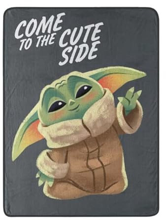 Disney Star Wars – The Mandalorian Cute Side Grogu Micro Überwurf (116,8 x 152,4 cm)