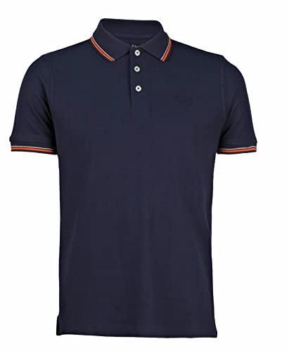 Enrico Coveri Polo Uomo Manica Corta Cotone Piquet Polo Uomo Sportiva (C55 Navy, L)