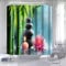 Aeici Rideau Douche Anti Moisissure, Rideau Douche Tissu, Rideau Douche Fleur Bambou Pierre 150X180Cm Rideau Douche Salle de Bain Zen AECSC011 Bougie/nénuphar
