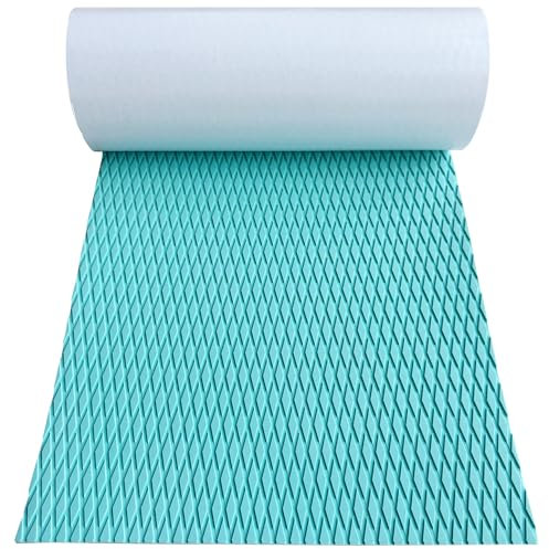 Tapis de traction pour planche de surf - Tapis antidérapant en mousse EVA - 240 x 41 cm - Autocollant - Pour bateau, yacht, kayak, piscine, chariot de golf et plus encore