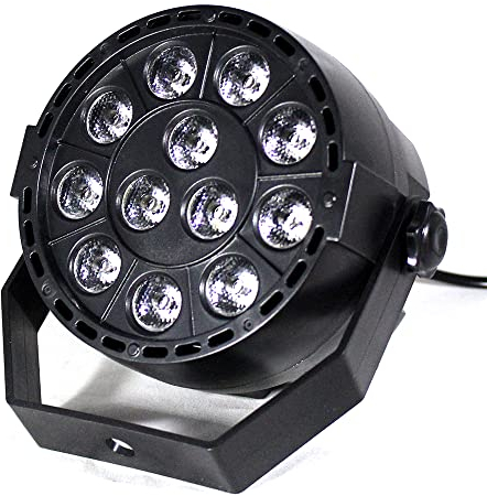 Bühnenlicht 12x3W RGB MINI LED PAR Licht Scheinwerfer DJ Party Spot Bühnenlicht DMX 3 in1 Mit Fernbedienung Für Tanz Bar Karaoke Festival Schwarz