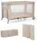 Kinderkraft JOY 2 Lettino Bambino 2 in 1, Culla Viaggio, Pieghevole, Giocattoli, Borsa Trasporto, per Bambini da 0-15 Kg, Beige