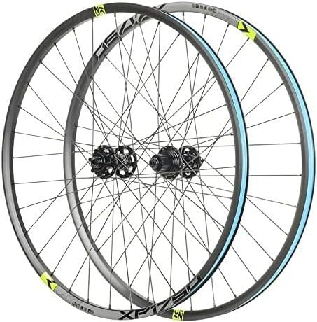 Fahrrad Radgruppe Mountainbike-Radsatz 26-Zoll-Schnellspannräder, Fahrradfelgen 32H, geeignet for 12-Gang-Kassetten (Farbe: Grün)