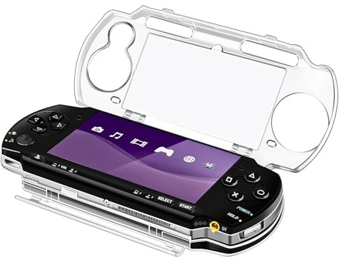 TNP Clear Hard Case für PSP 3000 & PSP 2000 - Snap-In Full Cover Schutzhülle Transparent Hard Case mit Klarem Display Kompatibel mit Sony PSP 3000 / PSP 2000 Series (Nicht kompatibel mit PSP 1000)
