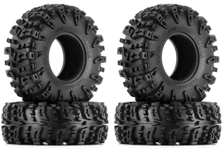 INJORA 1.3 Ruota Pneumatici - S5 Swamp Claw Pneumatici Terrain Fangoso 70 * 27mm per TRX4M SCX24 1/18 1/24 Auto Crawler RC