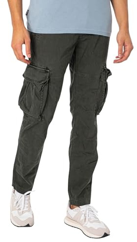 Superdry Herren Core Cargo Hose Surplus Goods Olivgrün 30/32