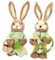 MUCKLILY Wohnkultur 2St handgefertigter Hase aus Stroh geflochtene Häschenstatue Osterhase aus Stroh Ostern zu Ostern Ornament geflochtene Hasenfigur Tier