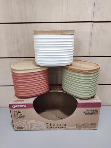 Guzzini -SET 3 BARATTOLI S 'TIERRA'Colori decori vari
