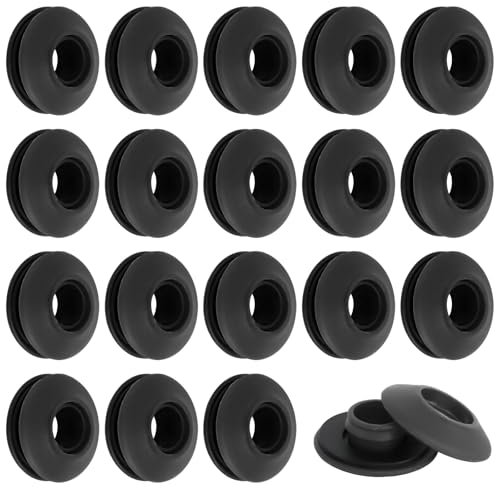 Œillets en Plastique pour Bâche, 50 pièces Œillet de Bâche Auto Bloquants en Plastique pour Bâche de Piscine Bâche Rideaux Tentes Noir(28 x 28 x 12 mm)