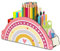 Yolistar Schreibtischorganizer aus Holz,Schreibtisch Organizer Regenbogen,Regenbogen Stiftehalter Kinder Stifte Organizer,GeeignetGeeignet,büro Organizer für Kinder-Stiftebox und Klassenzimmer Organis