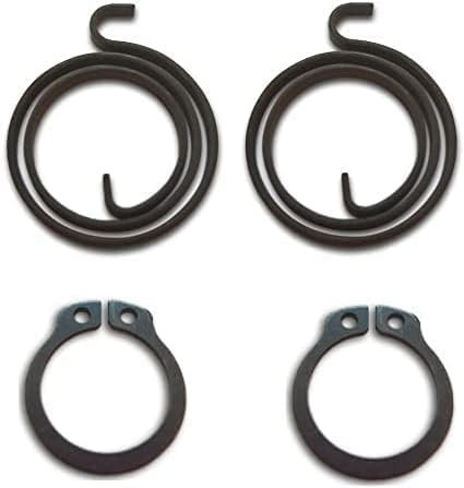 Door Handle Repair Kit Includes 2 Springs and 2 Circlips Widespread Fit for Doors Home and Office Easily Replace Coil Springs with Circlip Pliers (2,25 Turns, 1.8mm Thick)