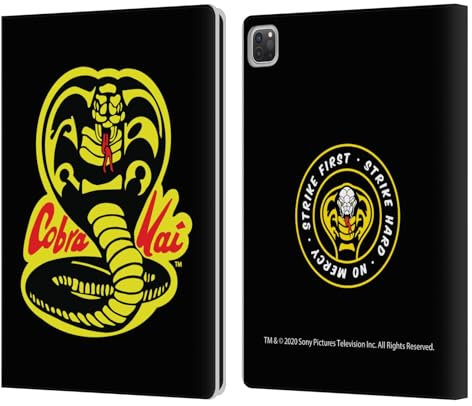Head Case Designs Licenza Ufficiale Cobra Kai Logo Grafiche Custodia Portafoglio in Pelle Compatibile con Apple iPad PRO 13 M4 2024