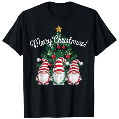 Gnome Wichtel Weihnachtspullover Gnom Merry Christmas T-Shirt