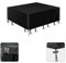 Outdoor-Terrassen-Set, wasserdicht, 150 x 90 x 15 cm (L x B x H), UV-Schutz, passend für Stühle und Tische, rechteckige Rattan-Sofa-Möbelabdeckung für den Innen- und Außenbereich