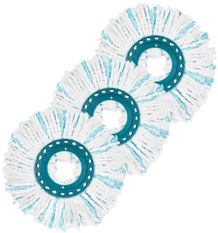QINGZHID Mopa con Cabezal de Repuesto 1/3/6, Compatible con Leifheit Clean Twist Disc Mop/Ergo, Cubierta de Repuesto for fregona de Piso.(3 Pack)