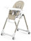 Peg Perego Prima Pappa Follow Me Seggiolone Pappa Neonati Reclinabile, Funzione Sdraietta, 4 ruote, Pieghevole e Ultracompatto, per Bambini da 0 a 3 Anni (0-15 kg), Astral