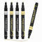 Metallic Chrome Marker 4 Pièces Or Et Argent Marqueurs Acryliques Métalliques Set Marqueurs Métalliques Pour Restauration Stylo Peinture Chrome Liquide Miroir Permanent Et Brillant Pour Modèle Métal